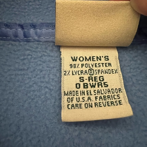 NWOT LL Bean Women’s Small Light Blue Fleece Zip Jacket! - Picture 9 of 9